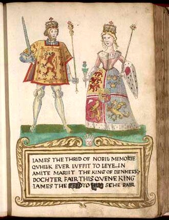 James III and Margaret, whose betrothal led to Orkney passing from Norway to Scotland.