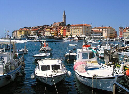 Coastal view of Rovinj