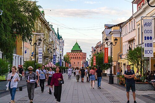 Bolshaya Pokrovskaya Street in Nizhny Novgorod