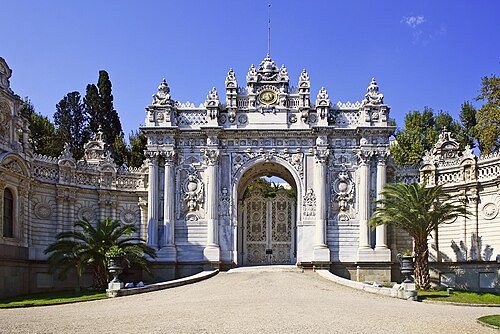Dolmabahçe Palace is a popular tourism destination in Turkey.