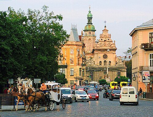 The Bernardine church and monastery in Lviv