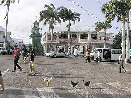 Downtown Basseterre, St. Kitts. Berkeley Memorial