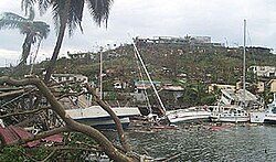 Aftermath of Hurricane Ivan in Grenada