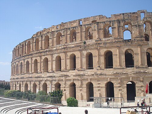 Amphitheatre of El Jem, the biggest in the world outside of Rome