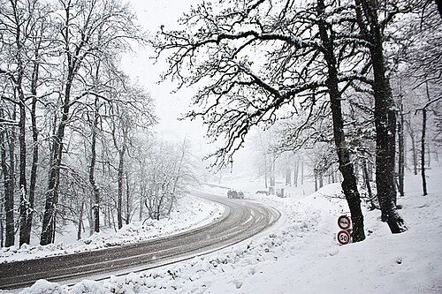 Snowfall in Tabarka