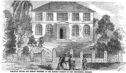 Drawing of the Wesleyan Chapel, c. 1849