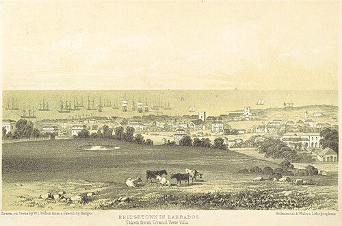 Bridgetown, Barbados in 1848