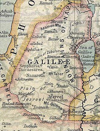 A map of Galilee, c. 50 CE