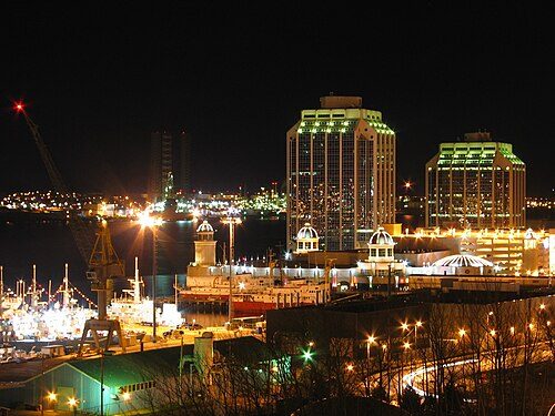 View of Purdy's Wharf, an office complex in Downtown Halifax