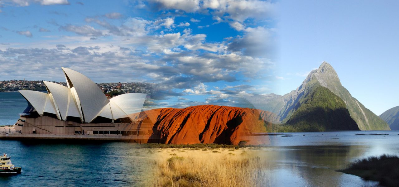 Australia & Oceania: Sydney Opera House, Uluru, Milford Sound
