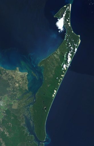 NASA Landsat image of insular K'gari
