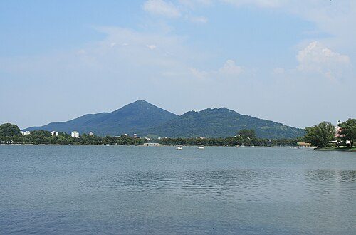 Purple Mountain or Zijin Shan, located to the east of the walled city of Nanjing