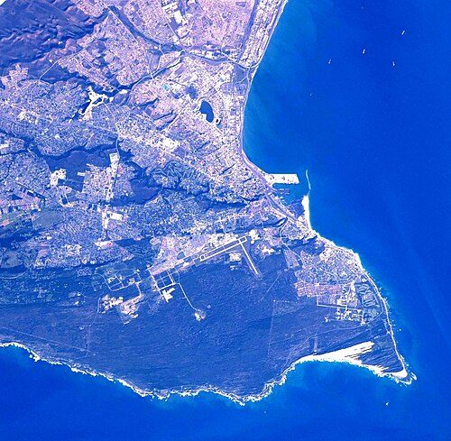 Seen from the International Space Station in 2022