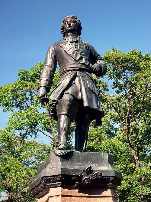 Monument to Peter the Great, the city's founder