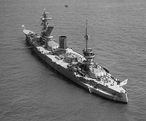 Soviet battleship Marat at the Spithead Fleet Review 1937