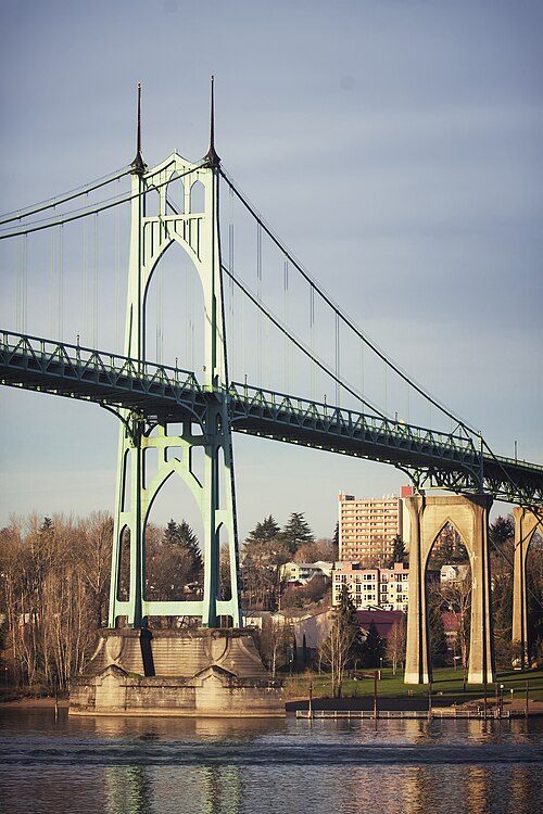 Nature meets architecture at St. John's Bridge